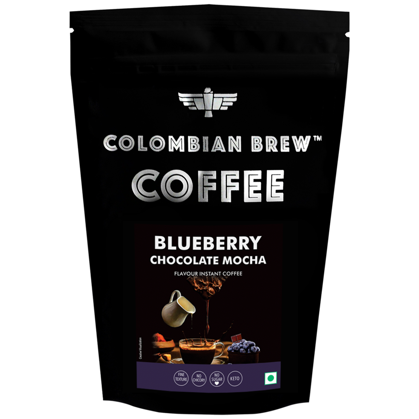 Blueberry Chocolate Mocha, No Sugar Vegan, 1kg Hotel Pack