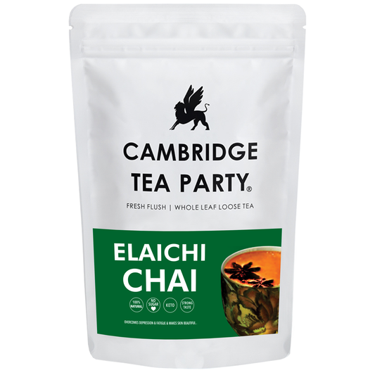 Cambridge Tea Party Cardamom Elaichi Chai Patti Tea Powder CTC, 1kg 
