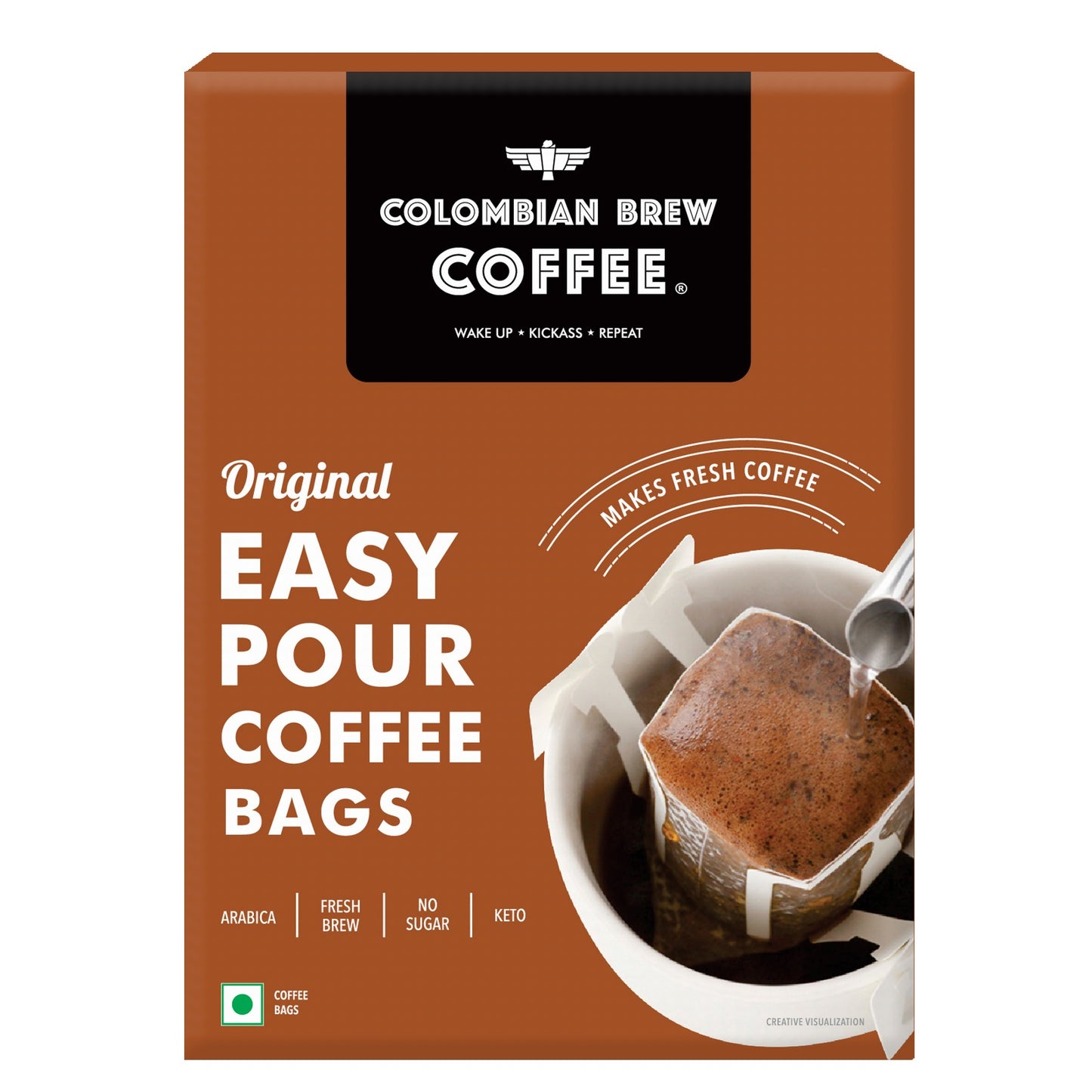 Colombian Brew Coffee Original Easy Pour 5 Bags, 50g