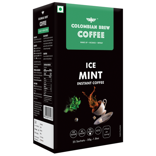 Ice Mint Instant Coffee Powder, No Sugar Vegan, 50g