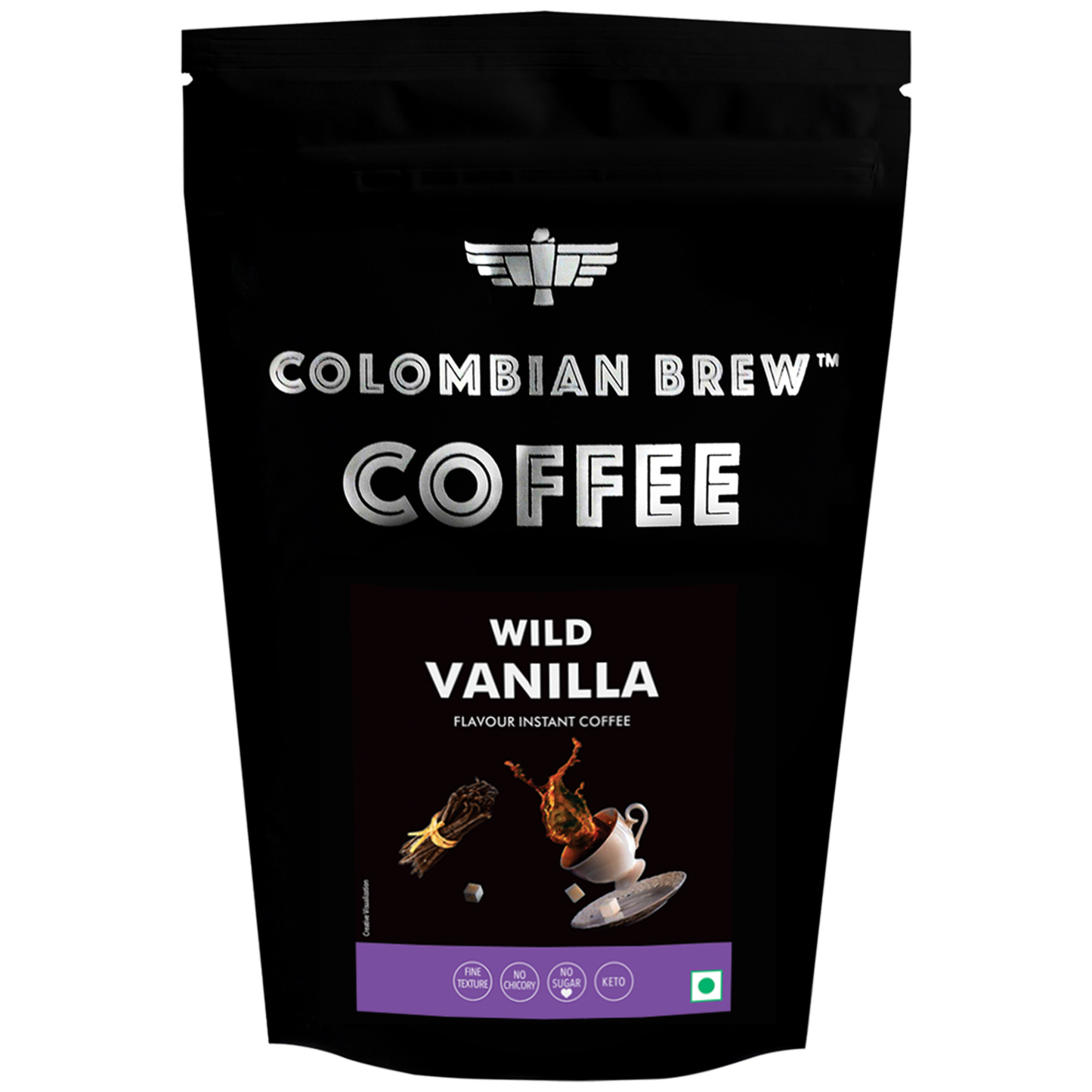 Vanilla Instant Coffee Powder, No Sugar Vegan, 1kg Hotel Pack