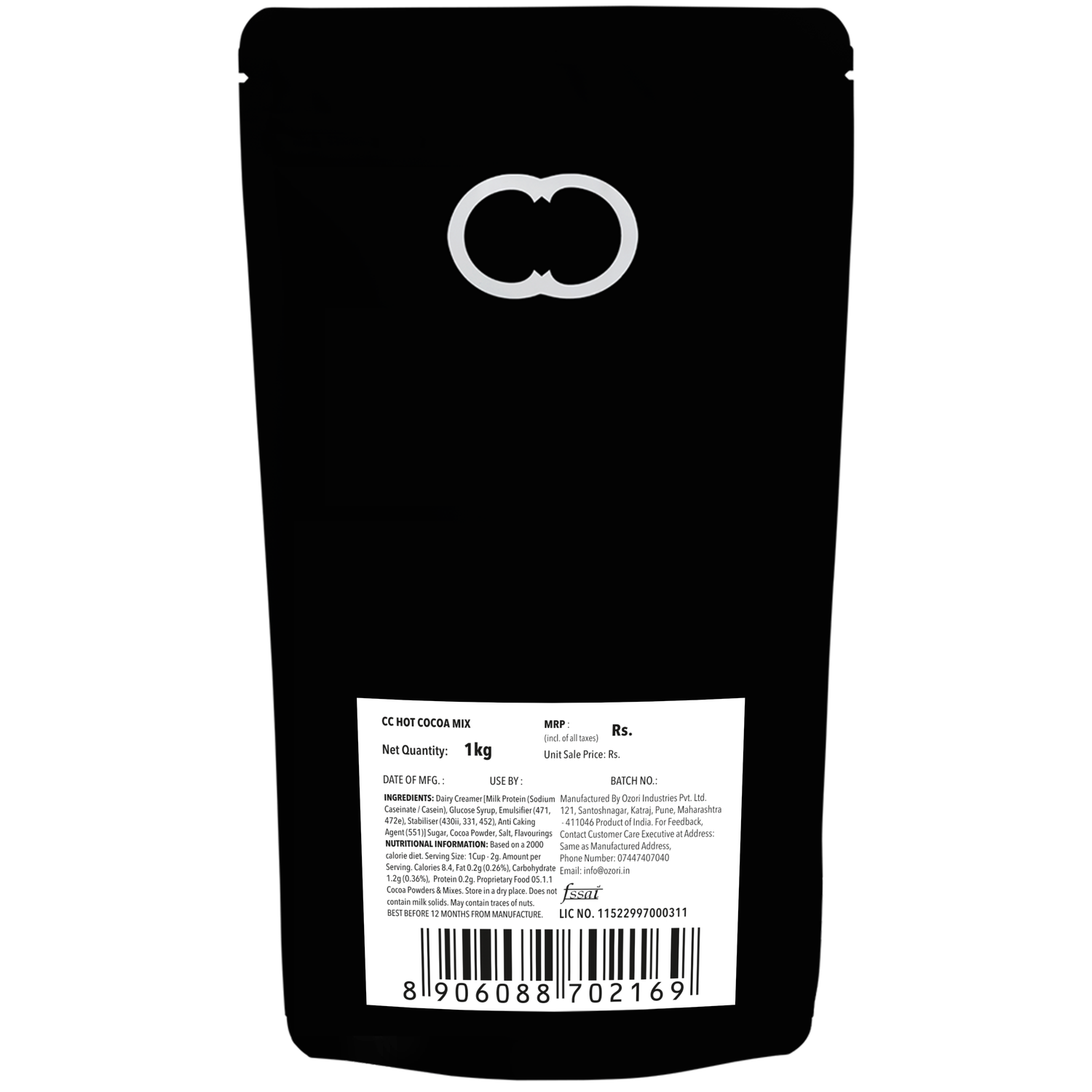 Christopher Cocoa, Double Chocolate Hot Cocoa Powder Mix, 1kg 
