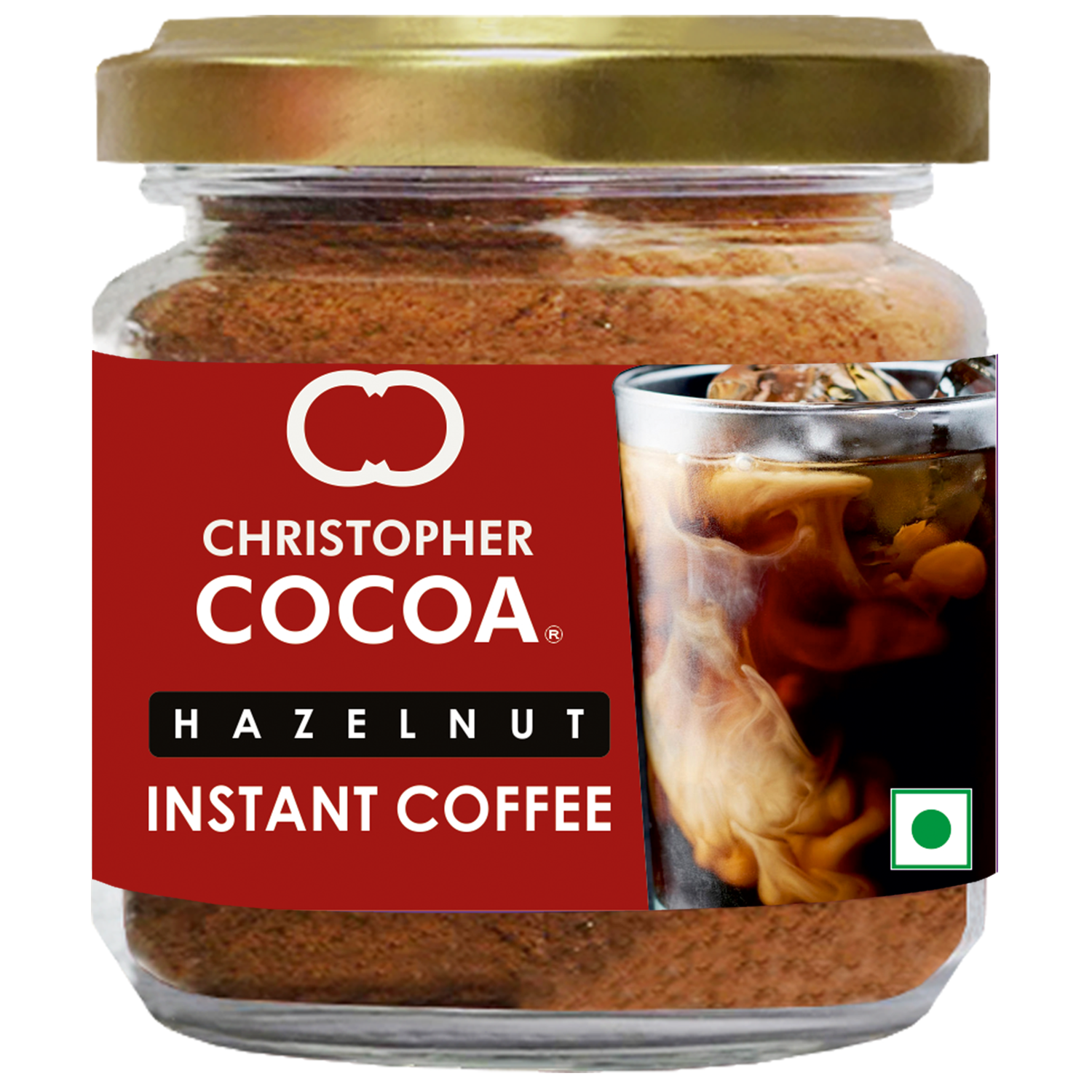 Christopher Cocoa, Nutty Hazelnut Instant Coffee Powder, 50g 