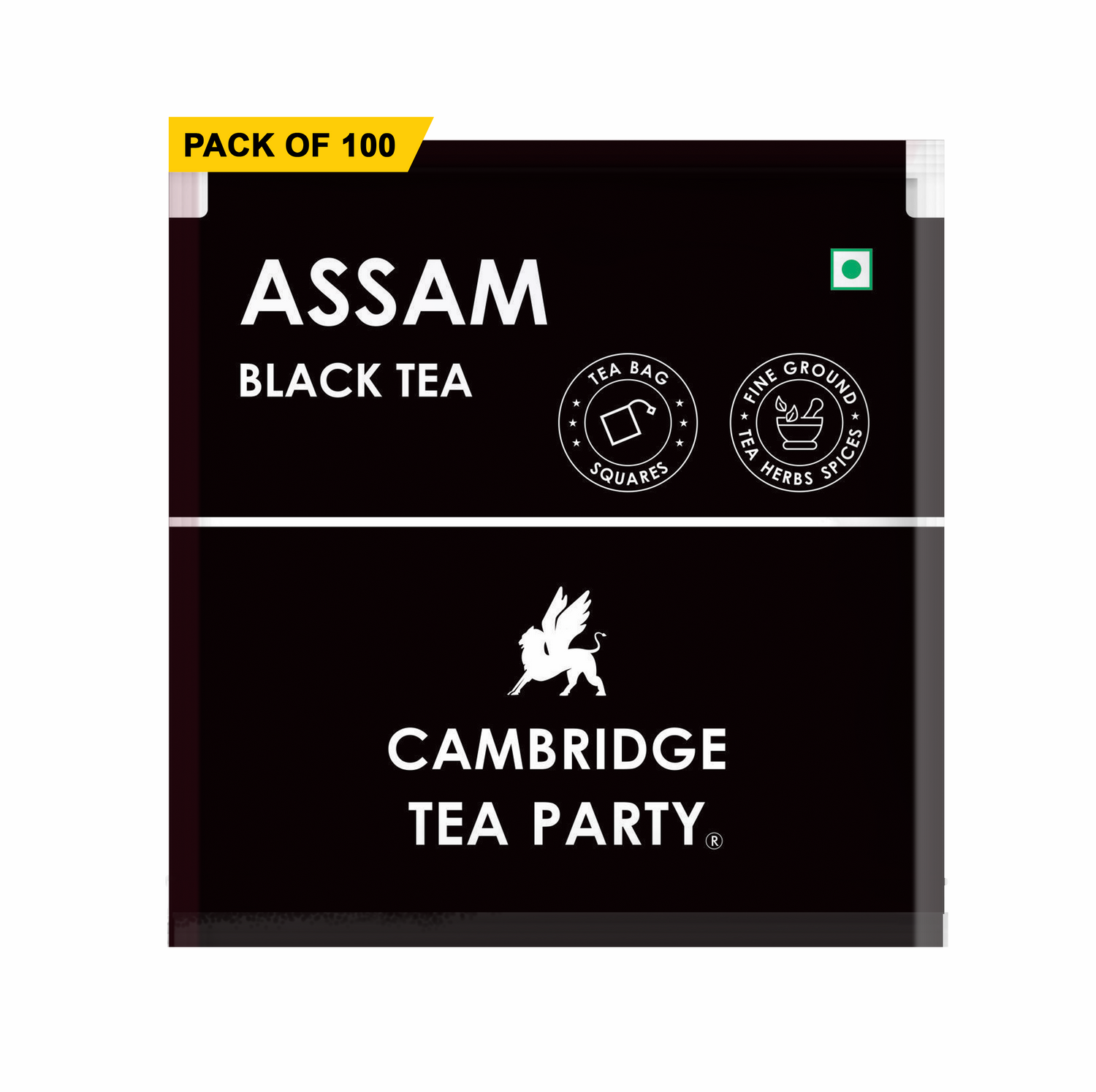 Cambridge Tea Party, Assam Black Tea 100 Tea Bags, Hotel Pack 