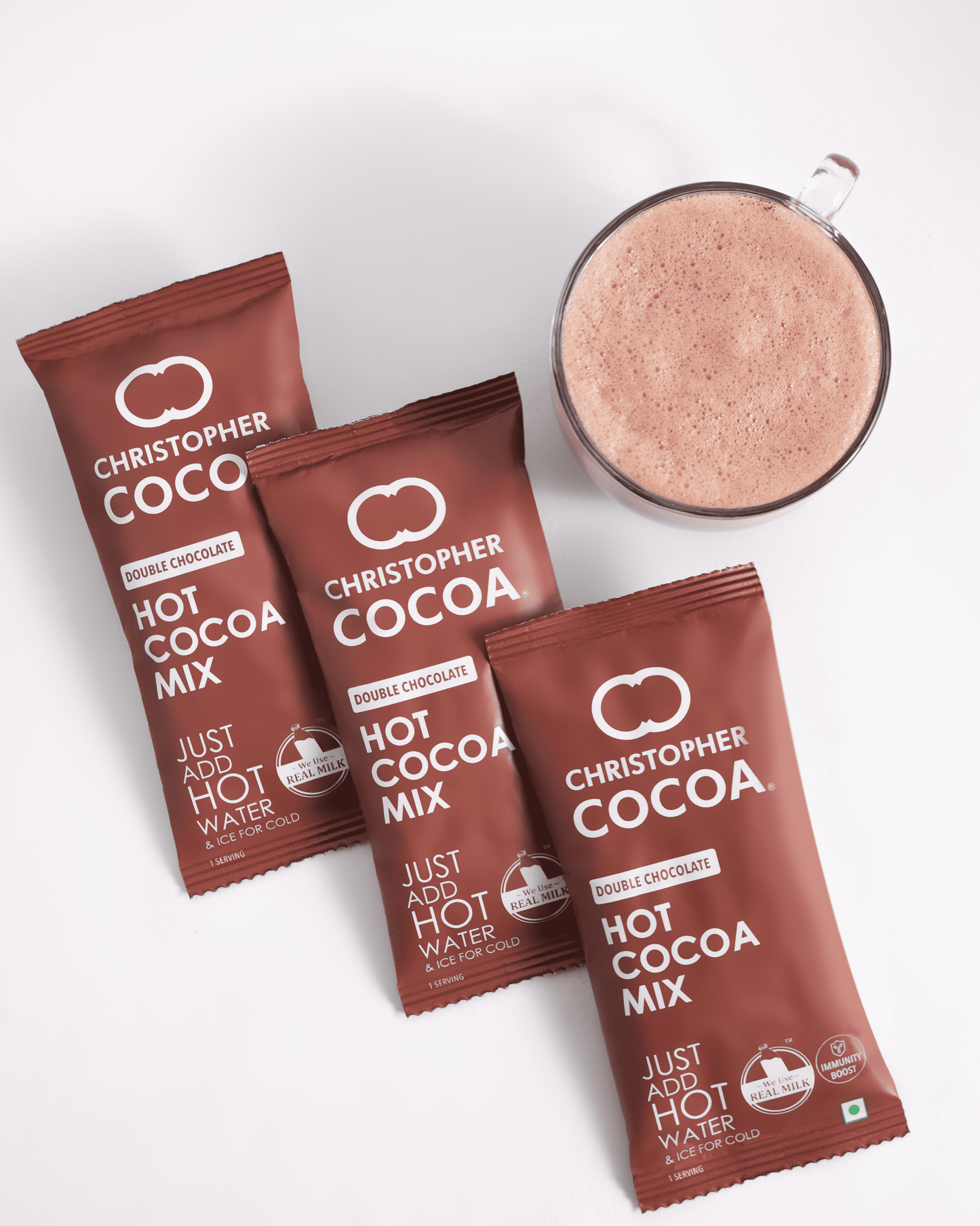 Christopher Cocoa Hot Cocoa Premix (Instant Hot Chocolate) 3 Sachets