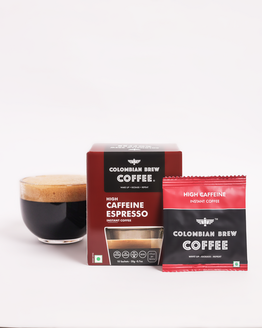 Colombian Brew High Caffeine Instant Coffee 10 Sachets