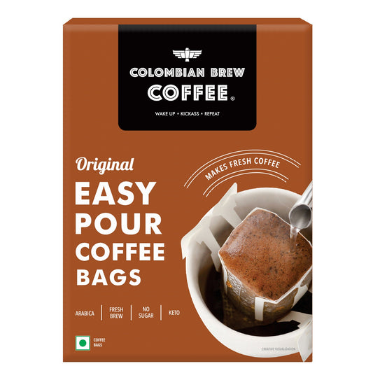 Colombian Brew Coffee Original Easy Pour 5 Bags, 50g