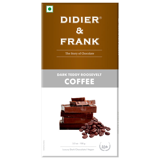 Teddy Roosevelt Coffee Dark Chocolate, 100g 