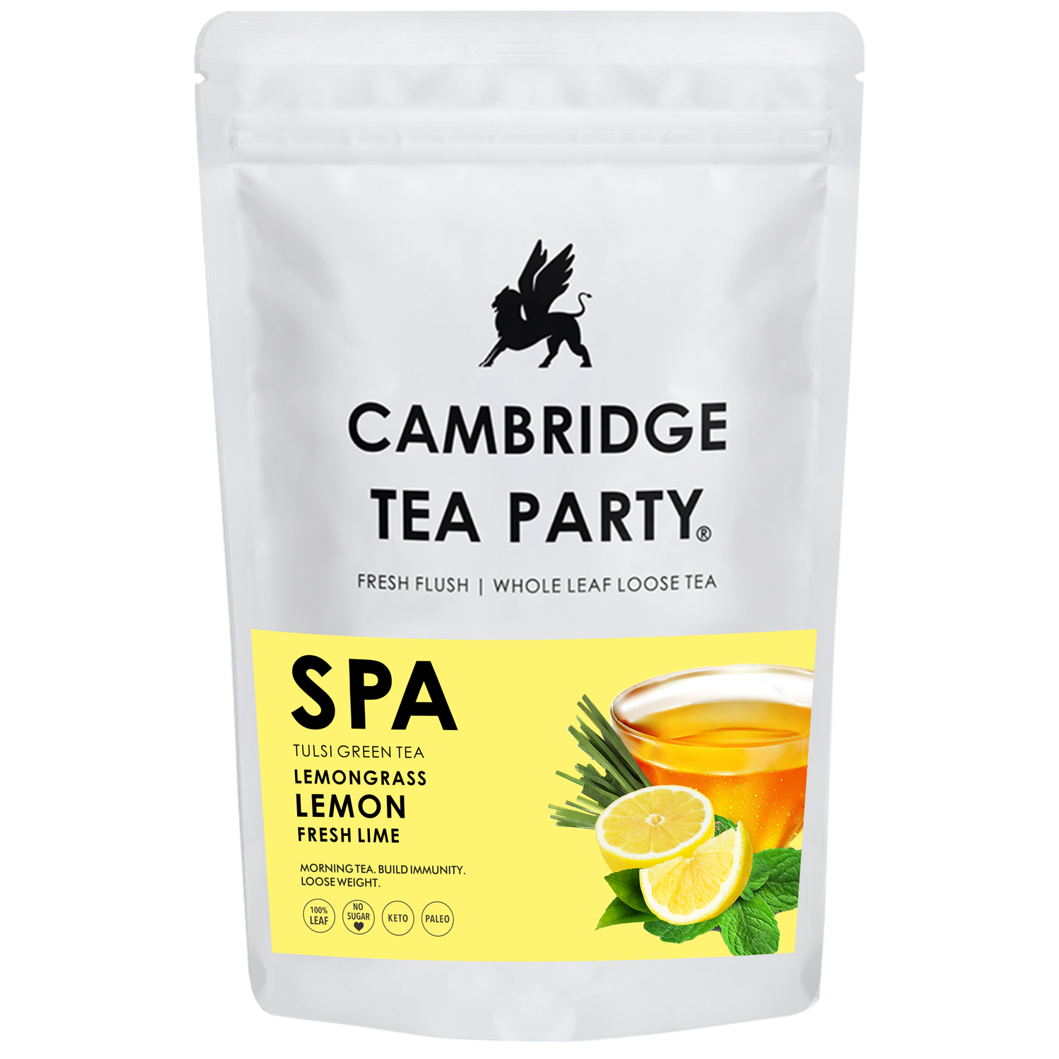 Spa, Lemon Lime Lemongrass Green Tea, Whole Leaf Loose Tea, 150g 