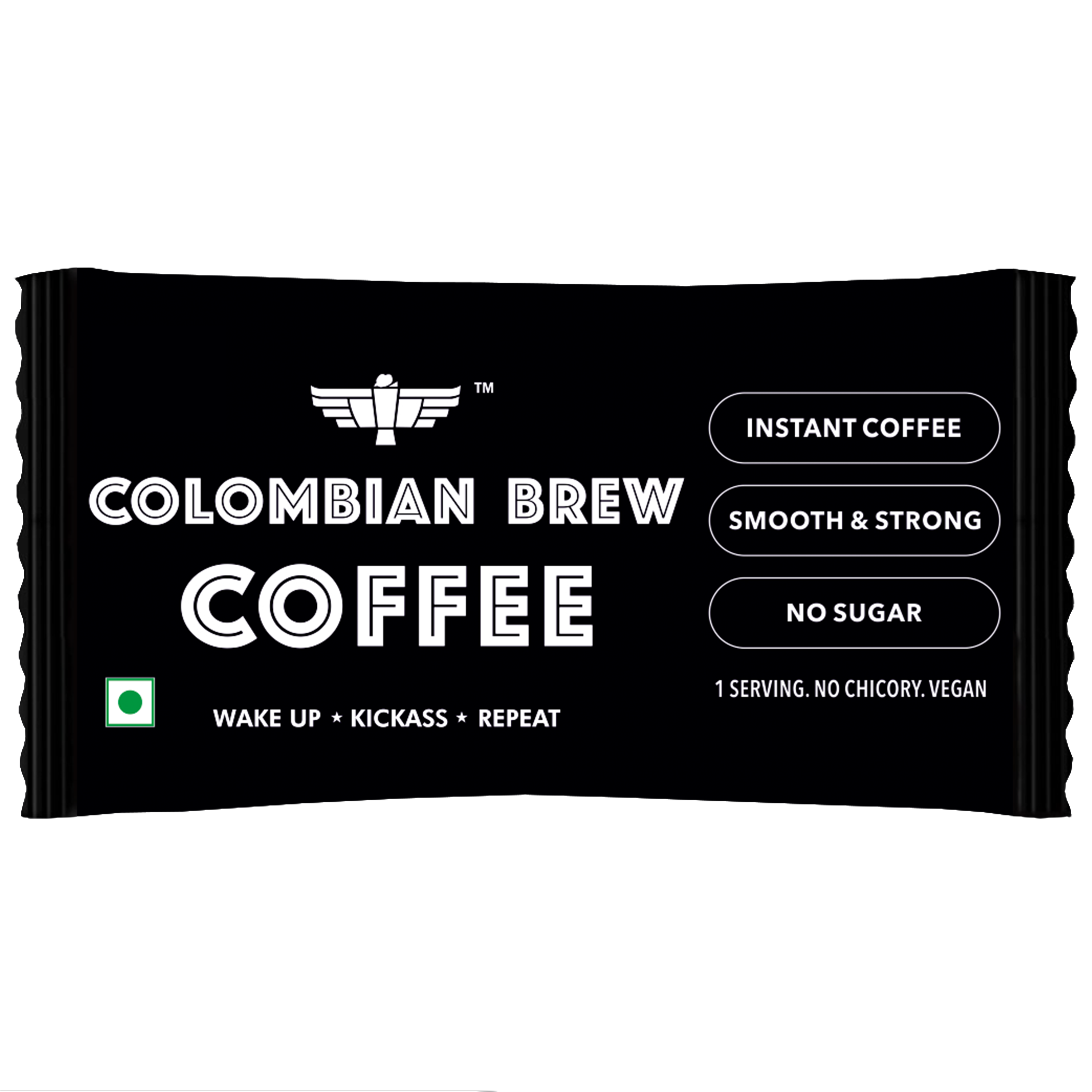 Colombian Brew Pure Instant Coffee Powder Sachets, Pack of 180