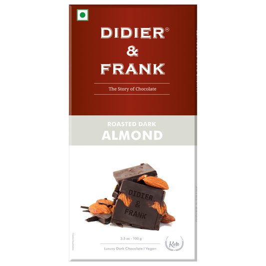 Roasted Almond Dark Chocolate, 100g 