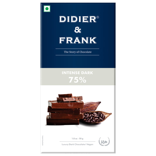 Intense 75% Dark Chocolate, 50g 