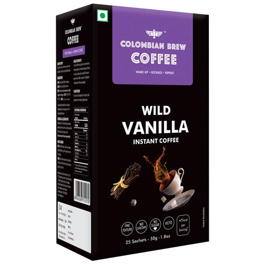 Vanilla Instant Coffee Powder, No Sugar Vegan, 50g 