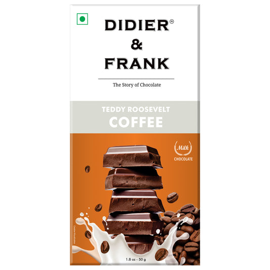 Teddy Roosevelt Coffee Milk Chocolate, 50g 