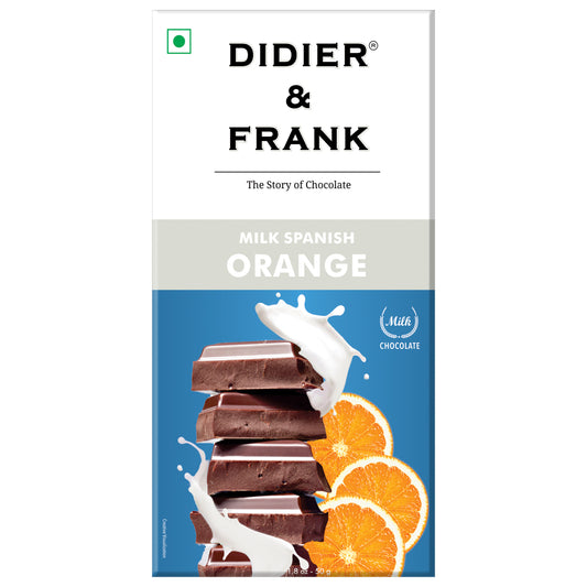 Spanish Orange Milk Chocolate, 50g 