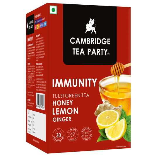 Immunity 30 Tea Bags, Honey Lemon Ginger Tulsi Green Tea 