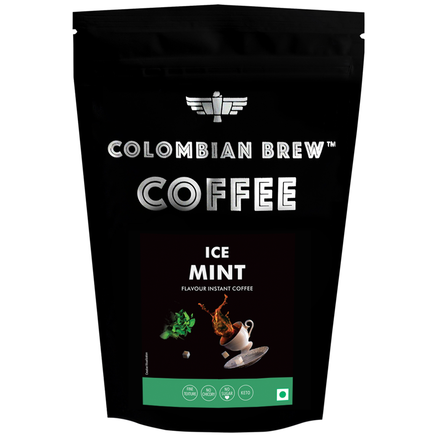 Mint Instant Coffee Powder, No Sugar Vegan, 1kg Hotel Pack 