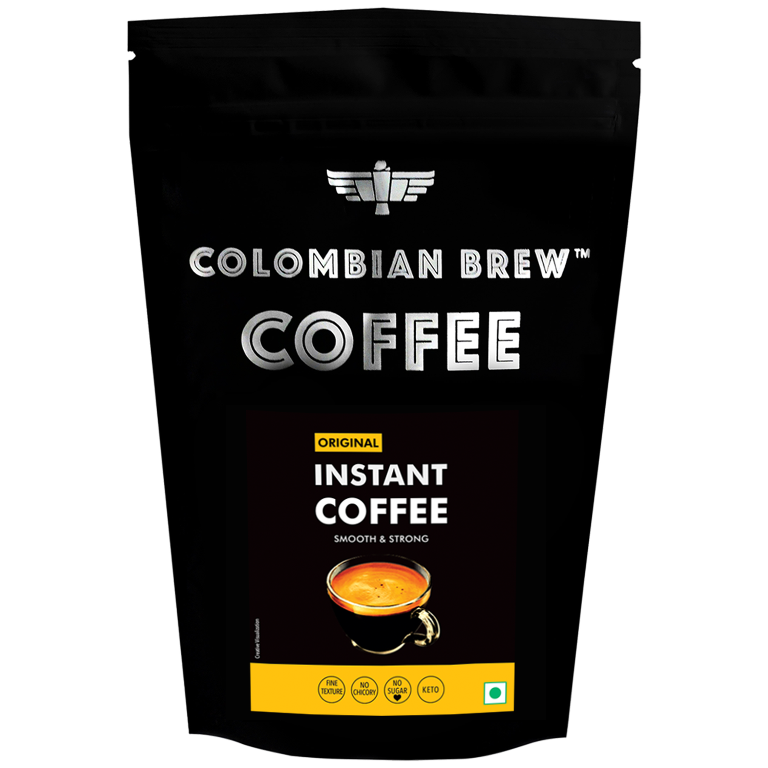 Instant Coffee Powder Pure, Strong, 1kg Hotel Pack 