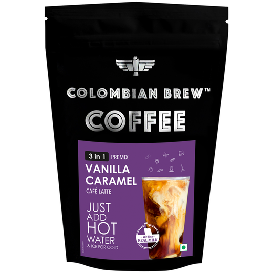 Vanilla Caramel Café Latte, Instant Coffee Powder Pre-mix (3 in 1) 1kg 