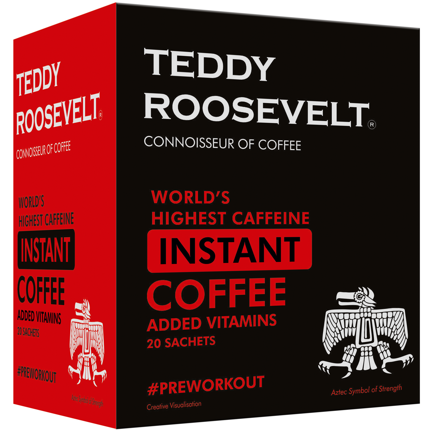 High Caffeine Instant Coffee Powder, Added Vitamins, 50g 