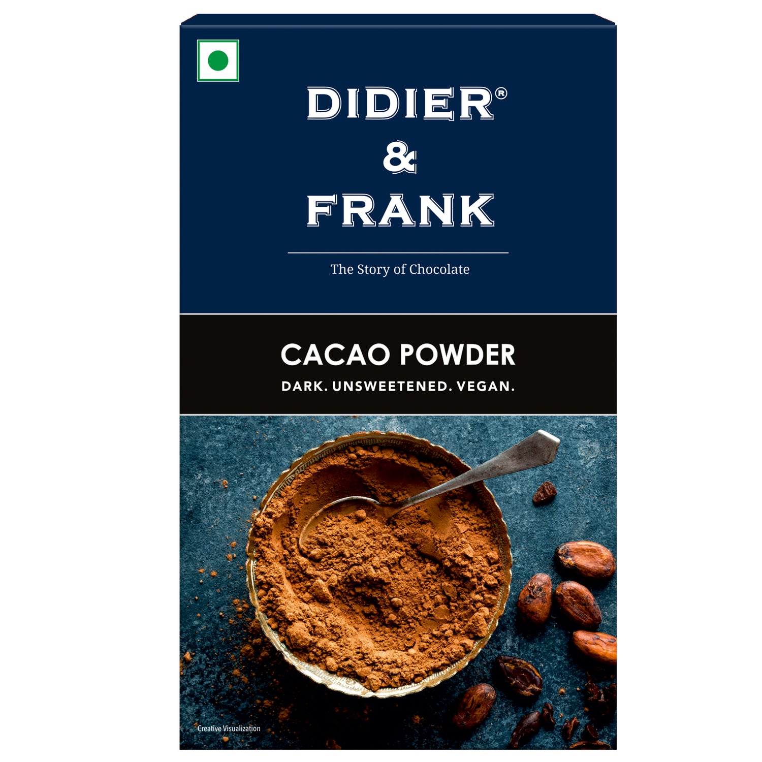 Pure Cacao Powder, Unsweetened, Special Dark, Vegan, 100g (Use for Cake, Baking, Hot Chocolate, Milkshake) 