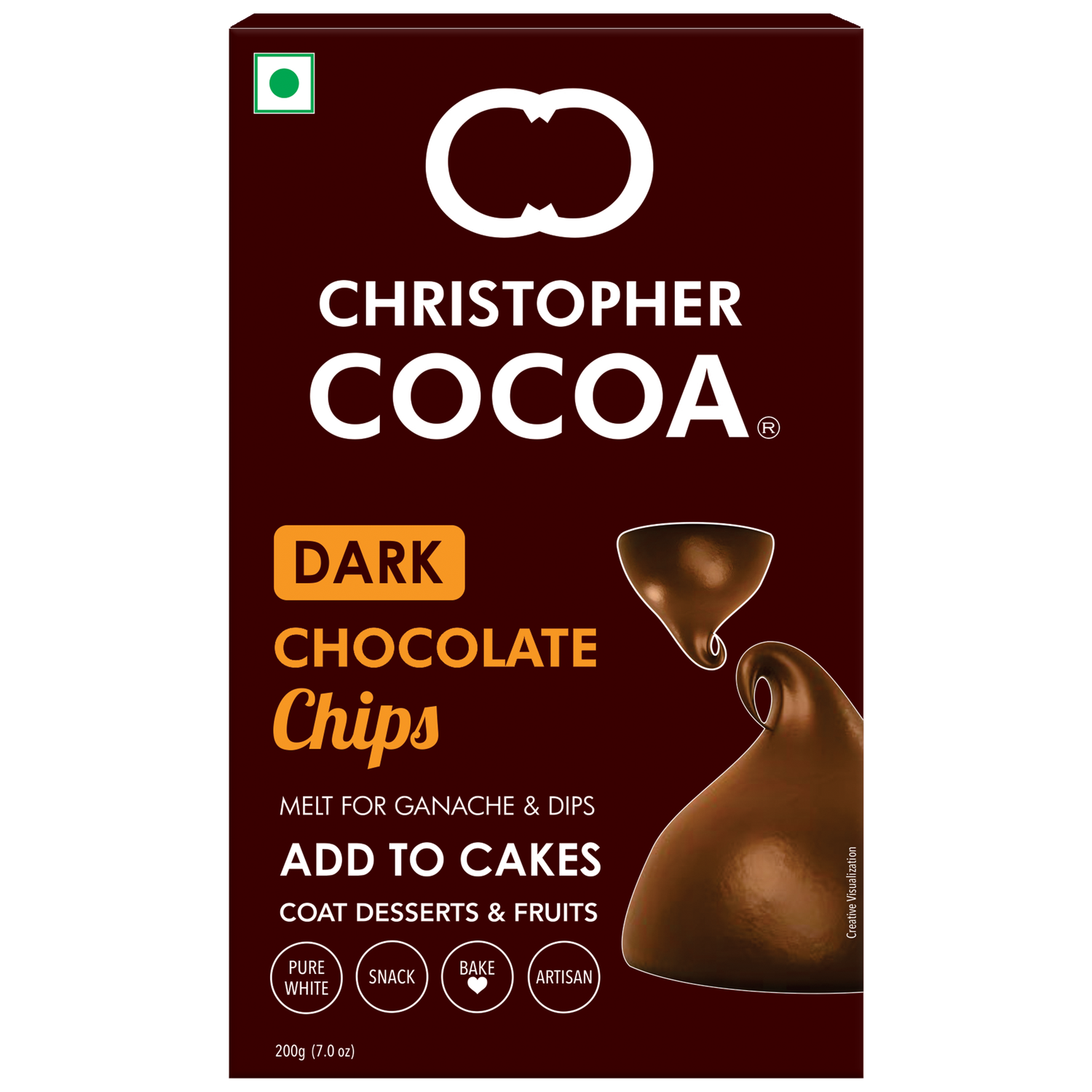 Dark Chocolate Choco Chips 200g (Bake, Cake, Cookies) 