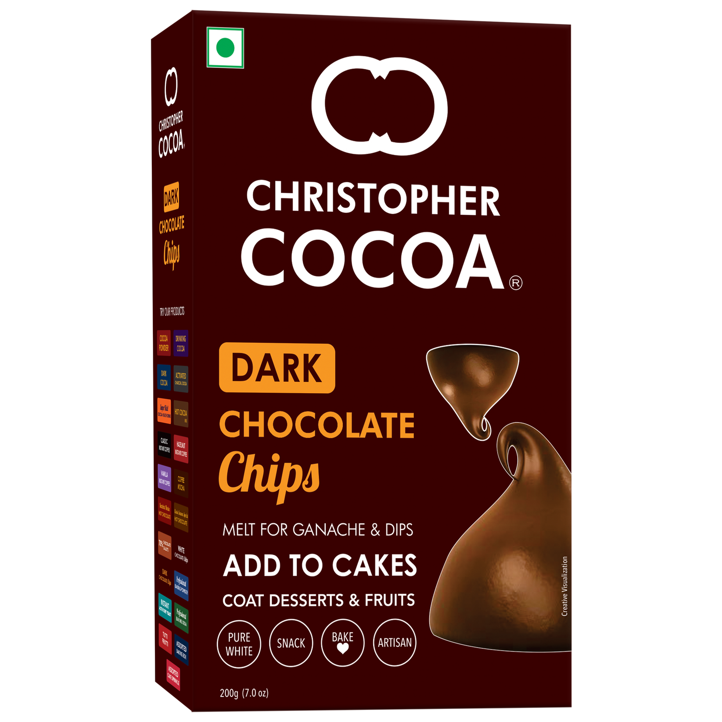 Dark Chocolate Choco Chips 200g (Bake, Cake, Cookies) 