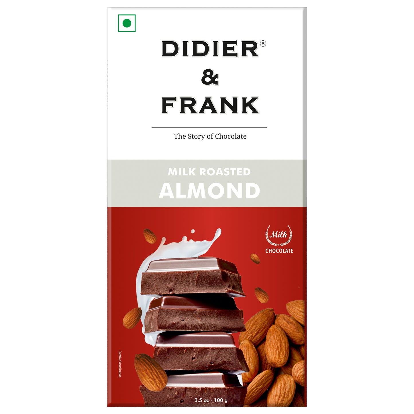 Roasted Almond Milk Chocolate, 100g 