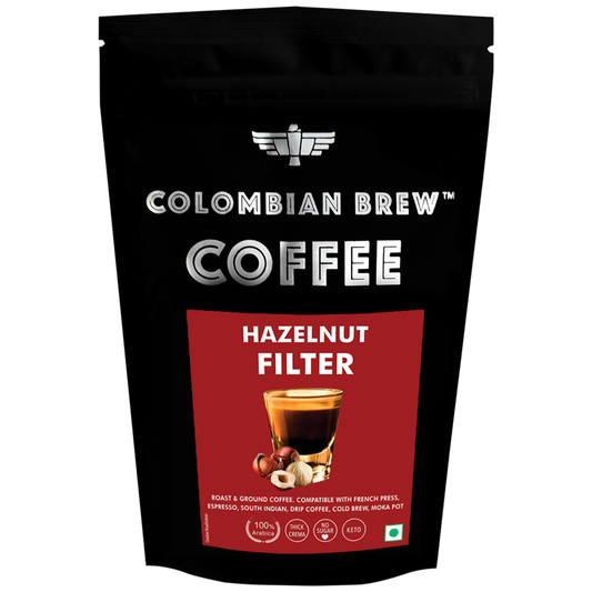 Hazelnut Filter Coffee Powder, Arabica Roast & Ground, 1kg 