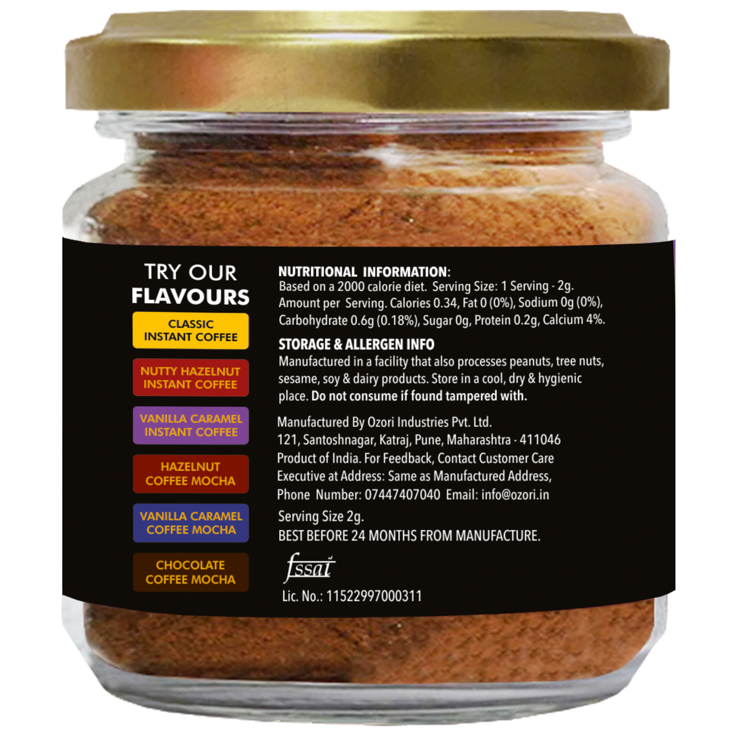 Classic Pure Instant Coffee Powder, 50g 