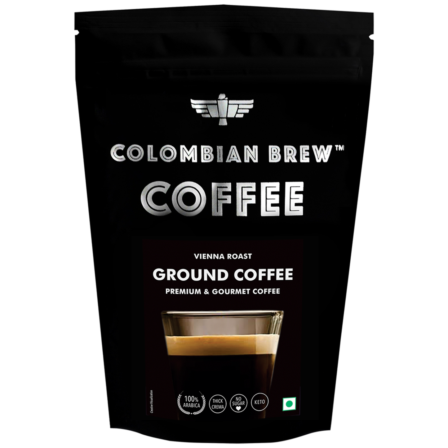 Premium Arabica Ground Coffee, Vienna Roast, 250g 