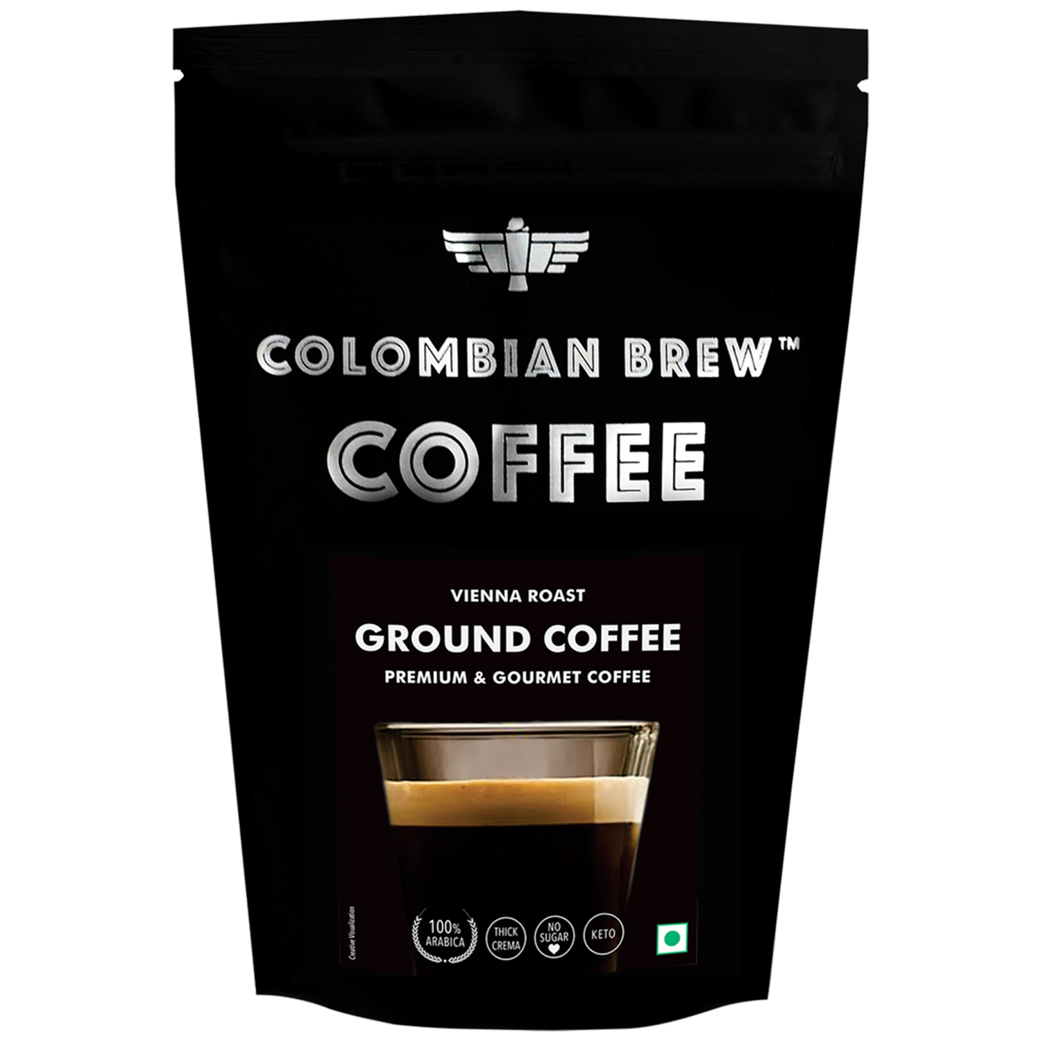 Premium Arabica Ground Coffee, Vienna Roast, 1kg 